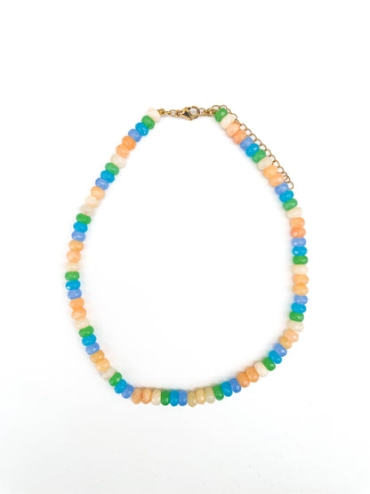 Color Wave -  Gemstone Bead Necklace