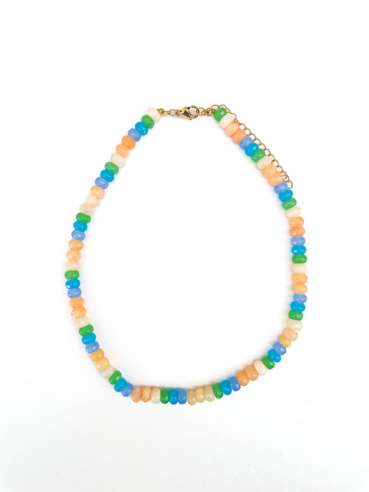 Color Wave -  Gemstone Bead Necklace
