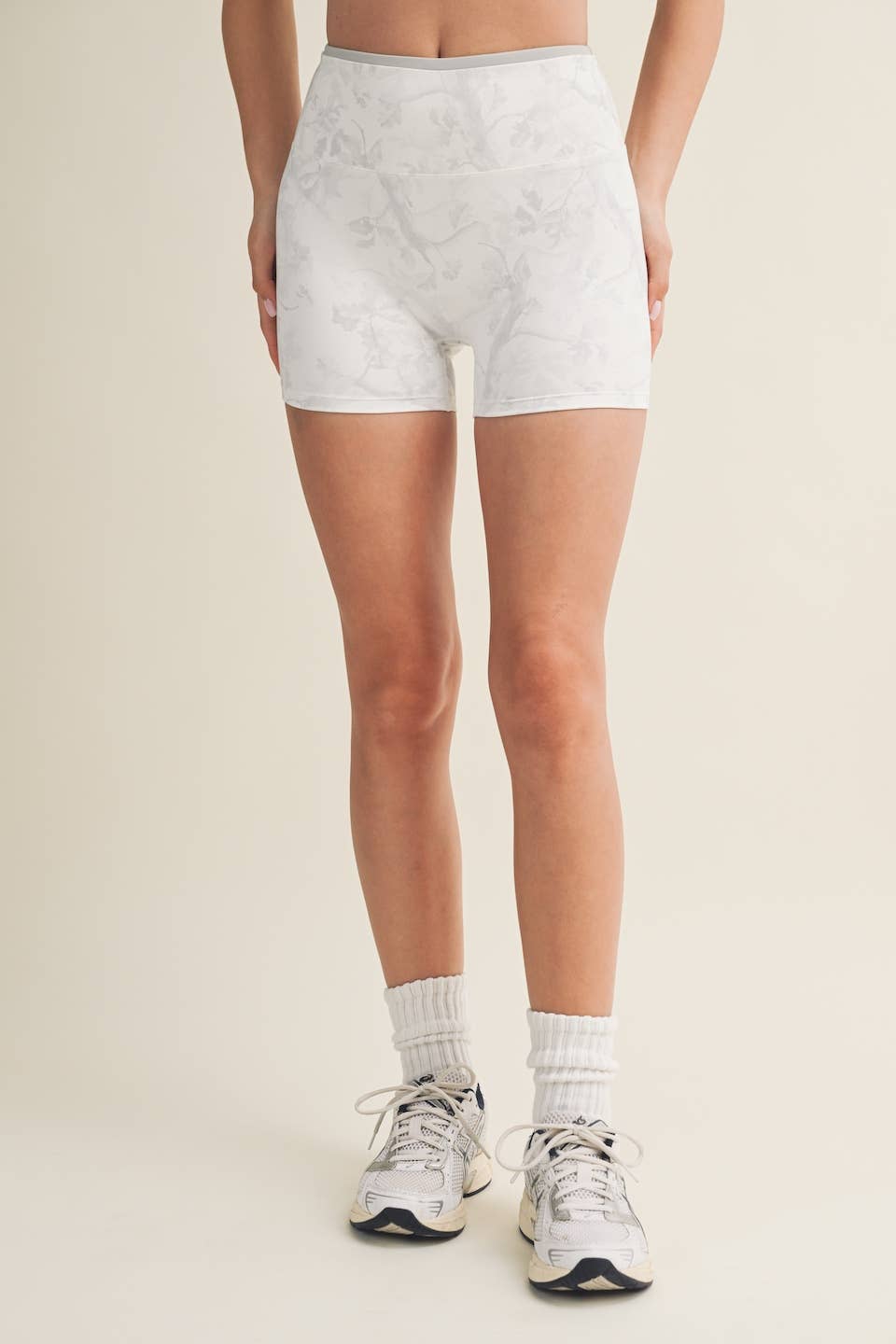 Camo Print Biker Shorts