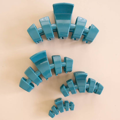 Classic Teal With It Medium Claw Clip