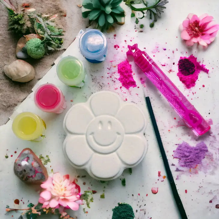 Happy Flower Paint Your Own Bath Fizzer Kit