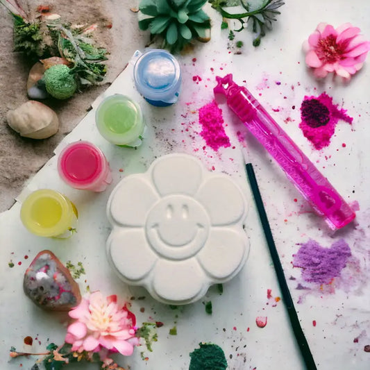Happy Flower Paint Your Own Bath Fizzer Kit