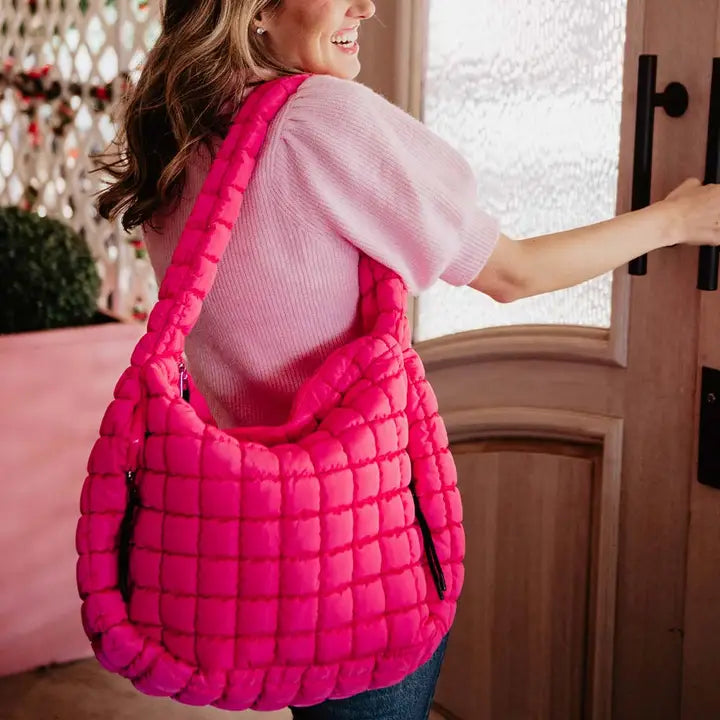 X- Large Quilted Puffer Tote
