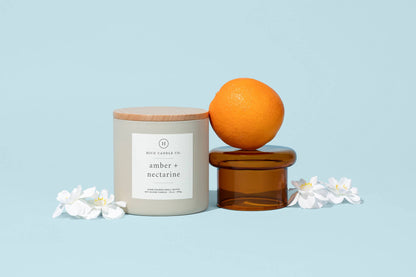 Amber + Nectarine - 14oz. Candle