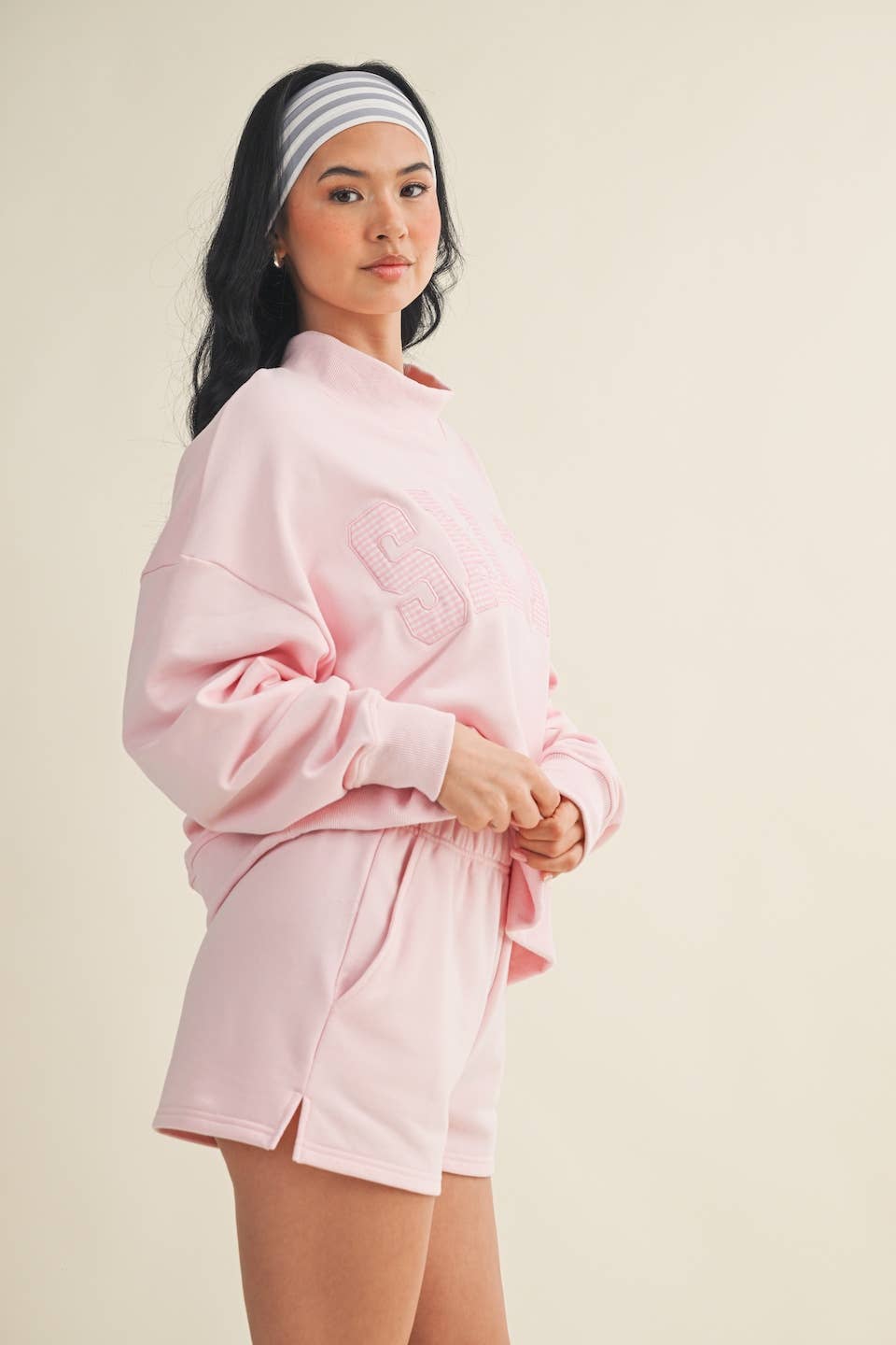 Salty Oversized Mock Neck Sweatshirt