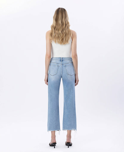 Jaylene Crop Slim Wide Jeans