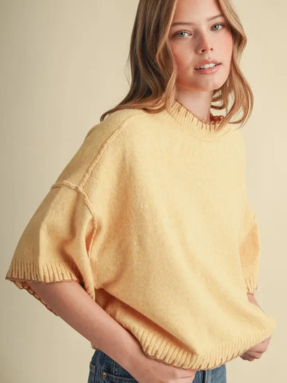 Autumn Butter Yellow Sweater