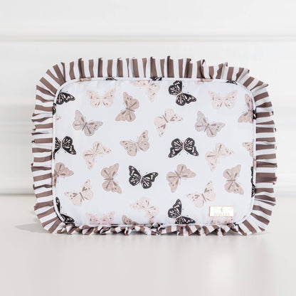 Butterfly Season Ruffled Nylon XL Pouch