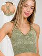 Washed Seamless Bra Cross Back
