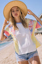 Christie Color Block Short Sleeve Tee Shirt