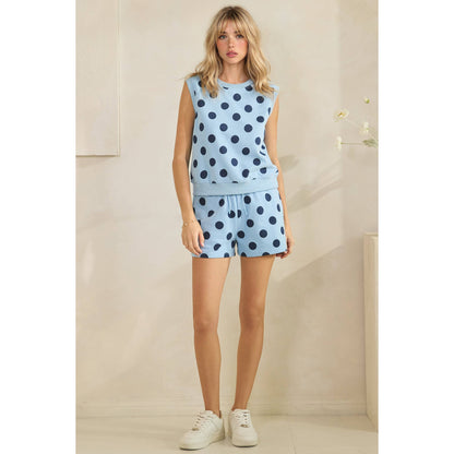 Coastal Polka Dot Lounge Set