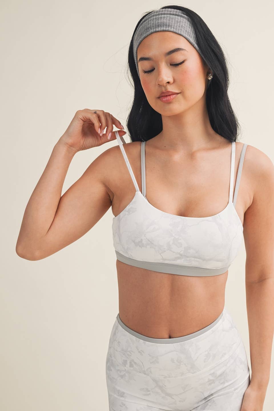Camo Print Double Layered Sports Bra