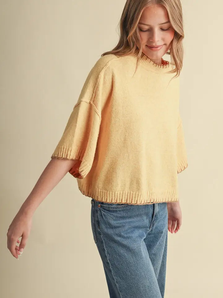 Autumn Butter Yellow Sweater