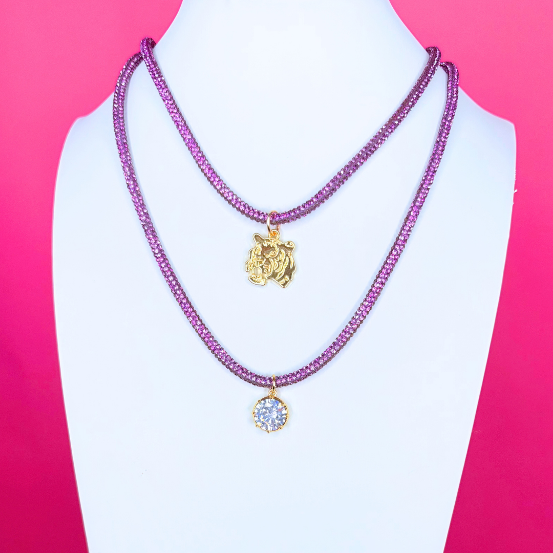 Glitter Rope Necklace