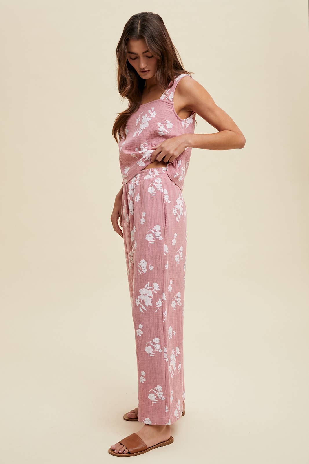 Paige FLORAL RELAXED CROP TOP AND PANTS