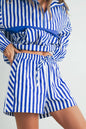 STRIPED DRAWSTRING POCKET BOXER SHORTS