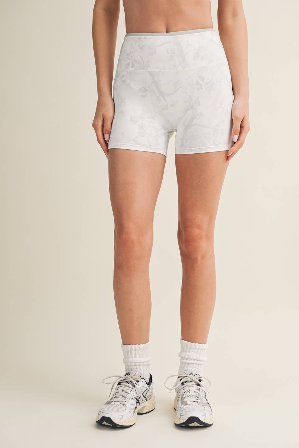 Camo Print Biker Shorts