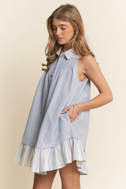 Anastasia Striped Mini Dress