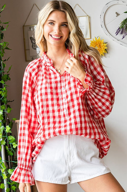 PLACKET BLOUSE