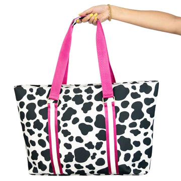 Macie Cow Print Tote